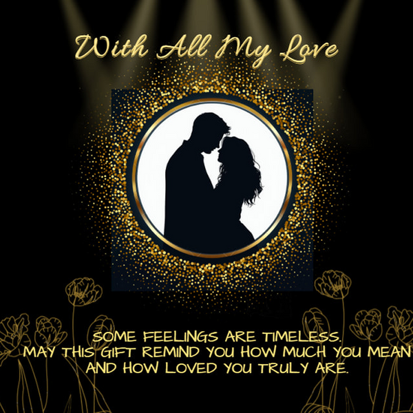 Forever Love Necklace — Red Heart Rose Box with Message Card