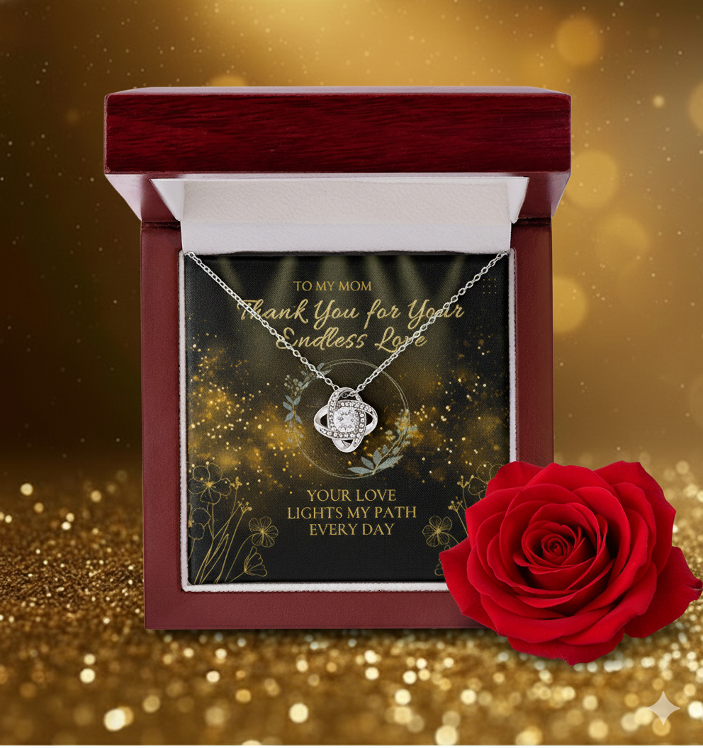 Moonlight Knot Necklace – Gift for Mom