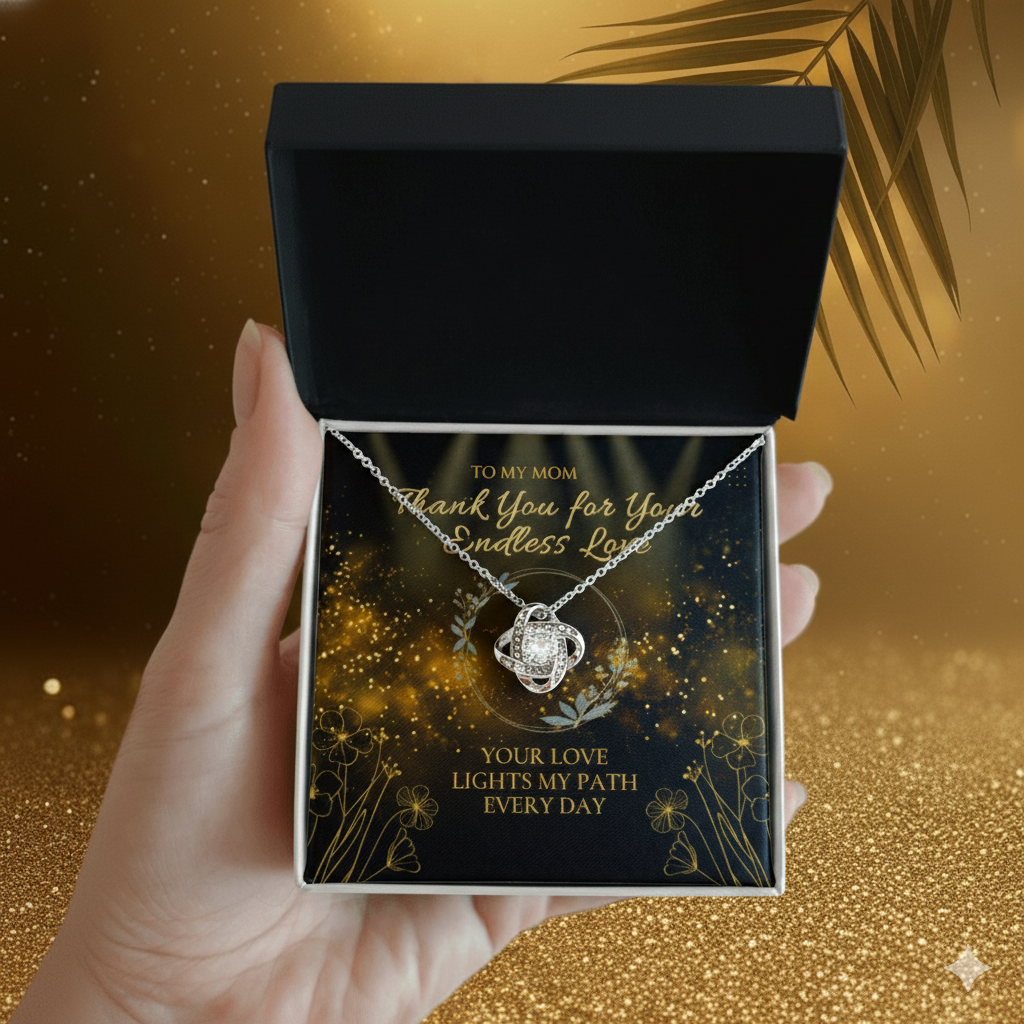 Moonlight Knot Necklace – Gift for Mom