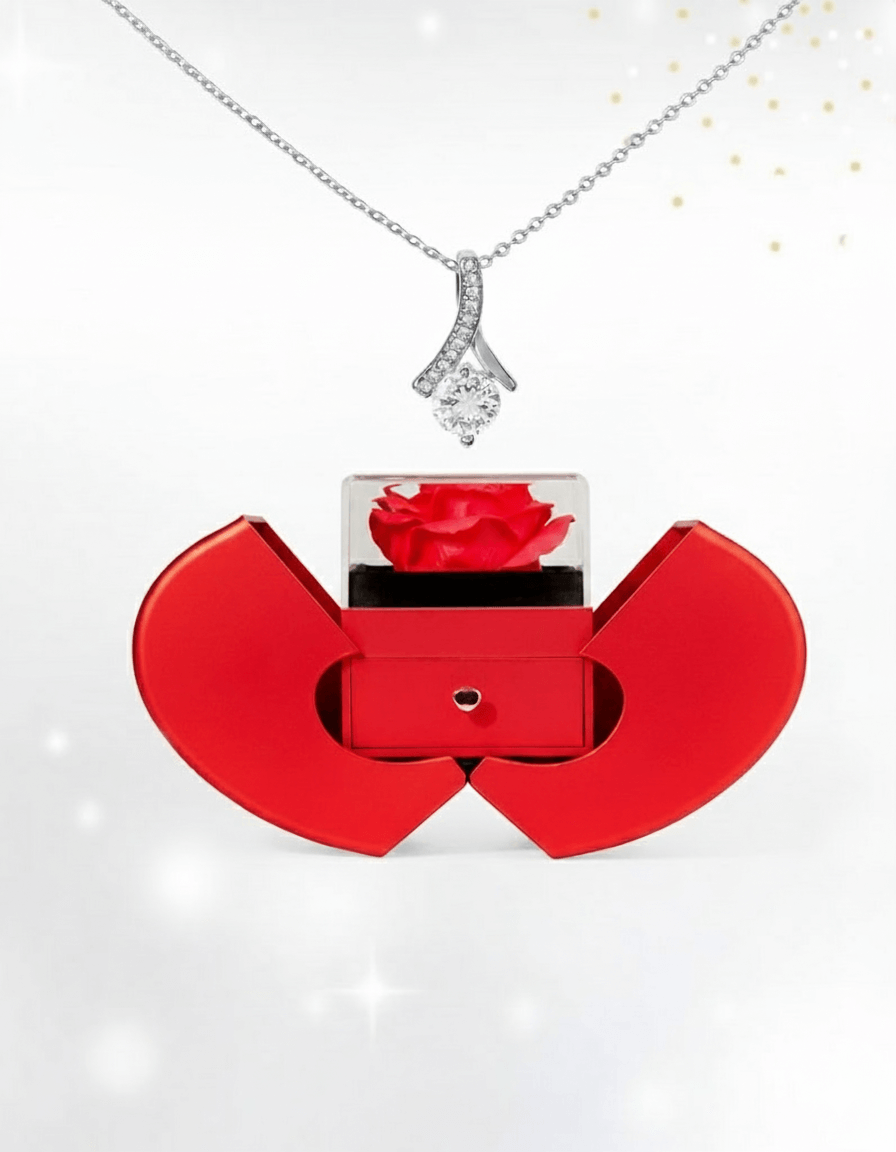 Alluring Beauty Necklace — Red Rose Box