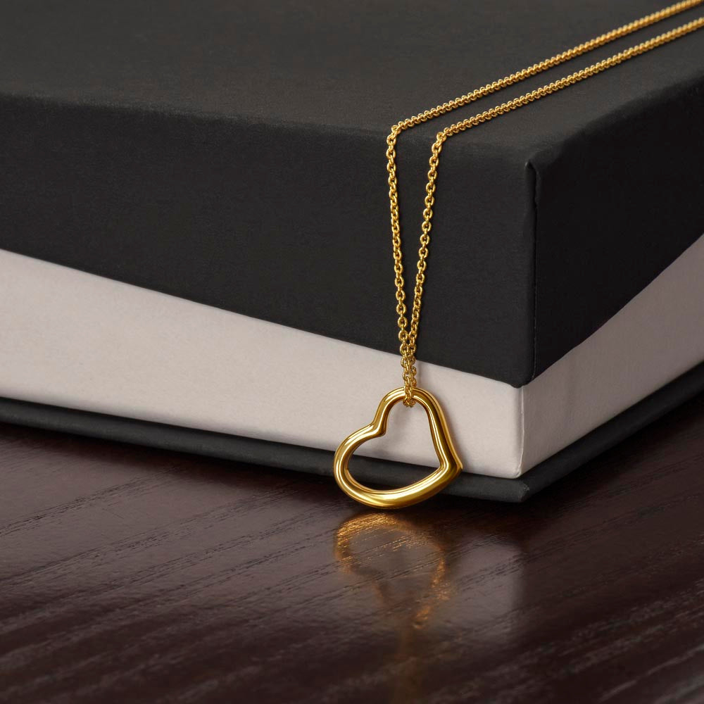 Golden Whisper Heart Necklace