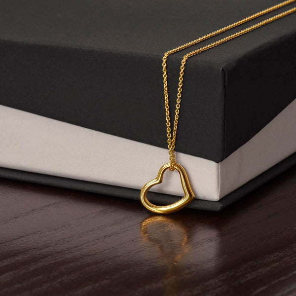 Golden Whisper Heart Necklace