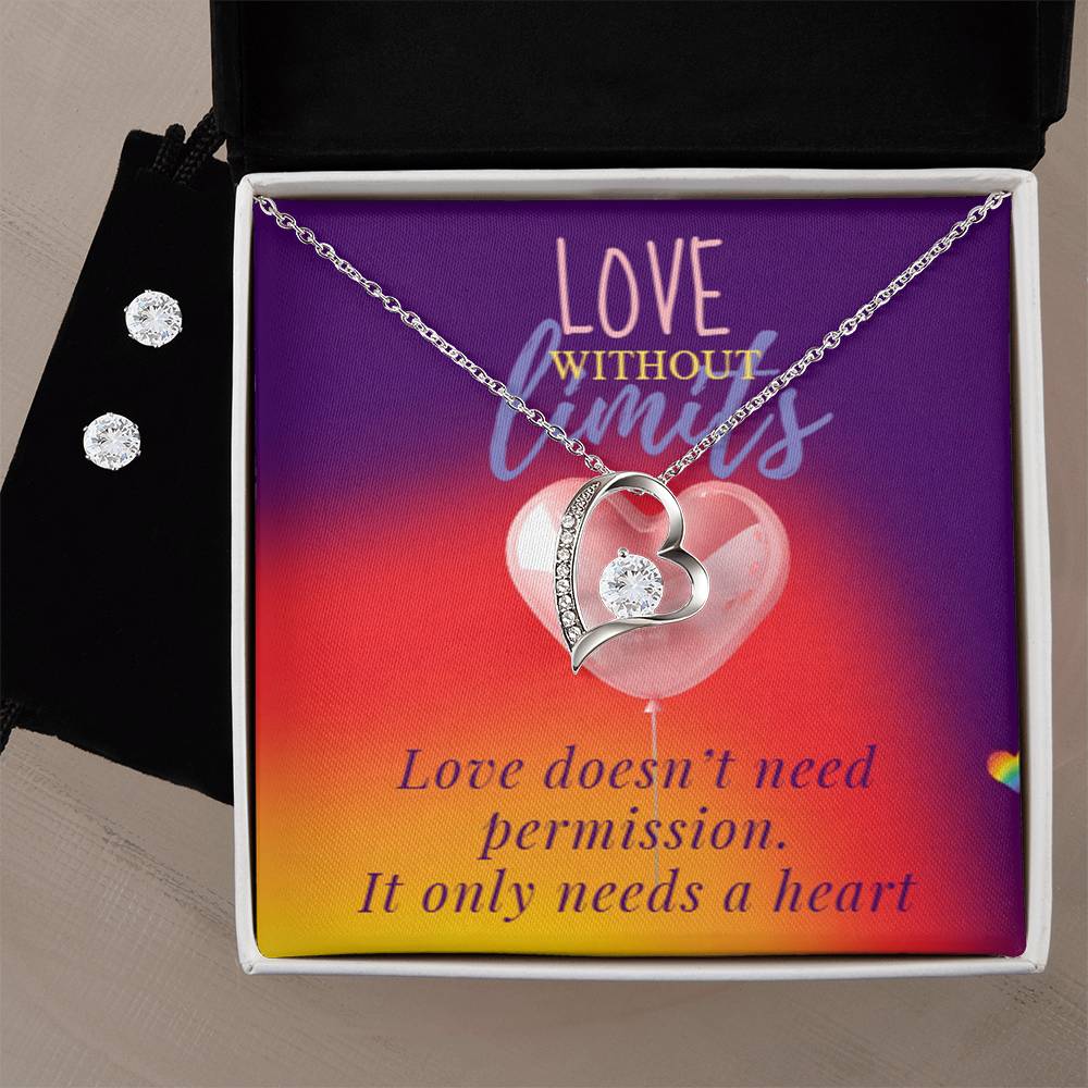 Forever Love Necklace & Earring Set - Made for Every Love