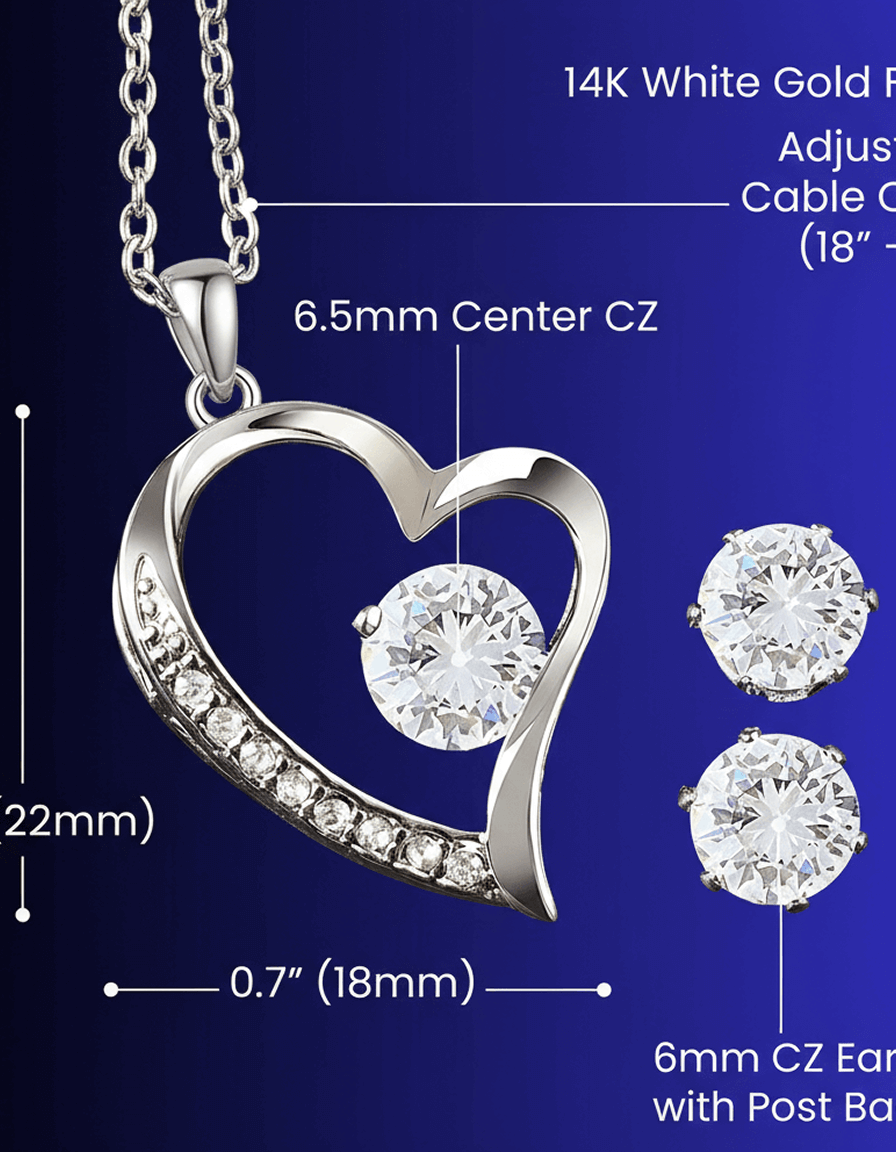 Forever Love Necklace & Earring Set