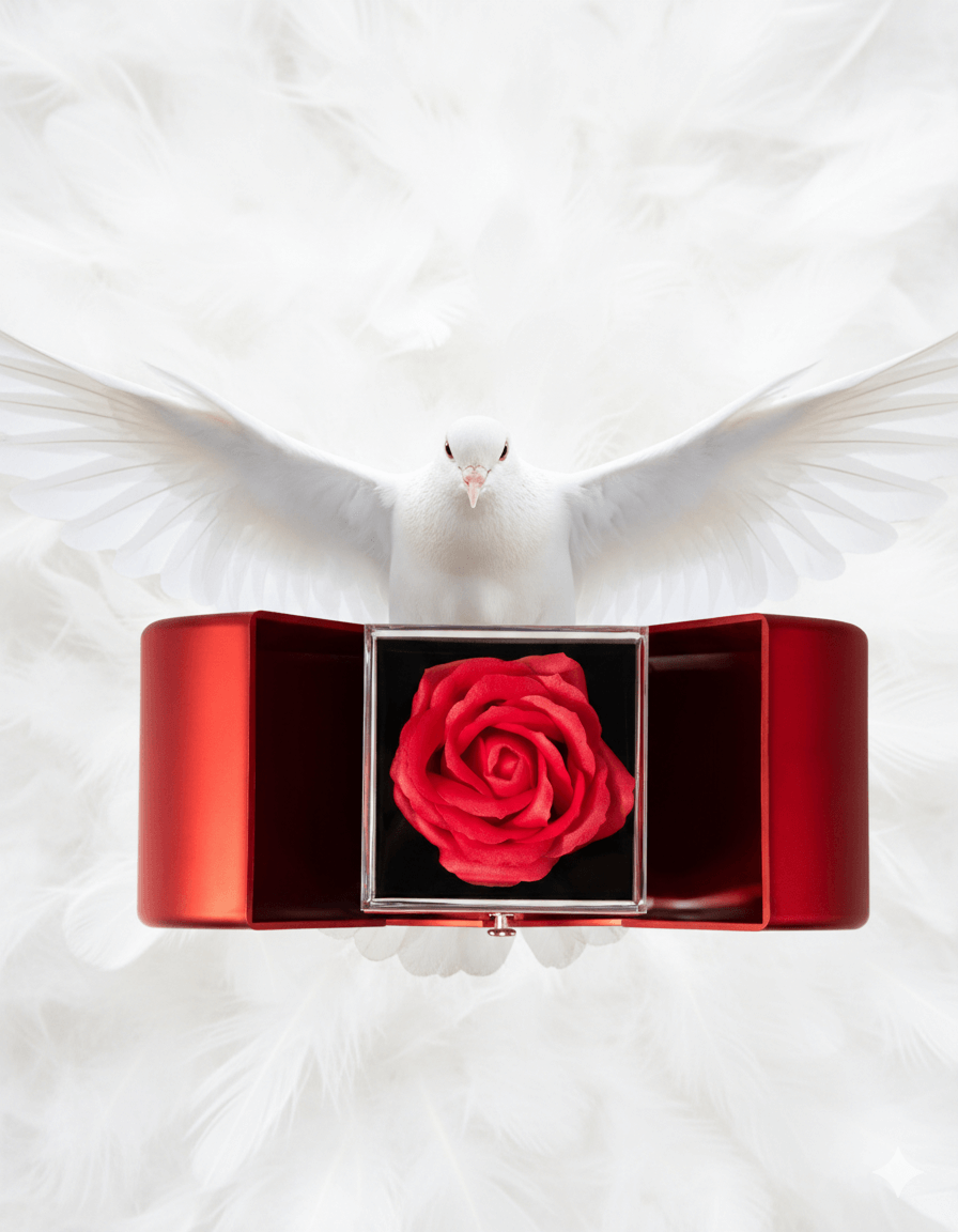 Forever Love Necklace — Red Rose Box