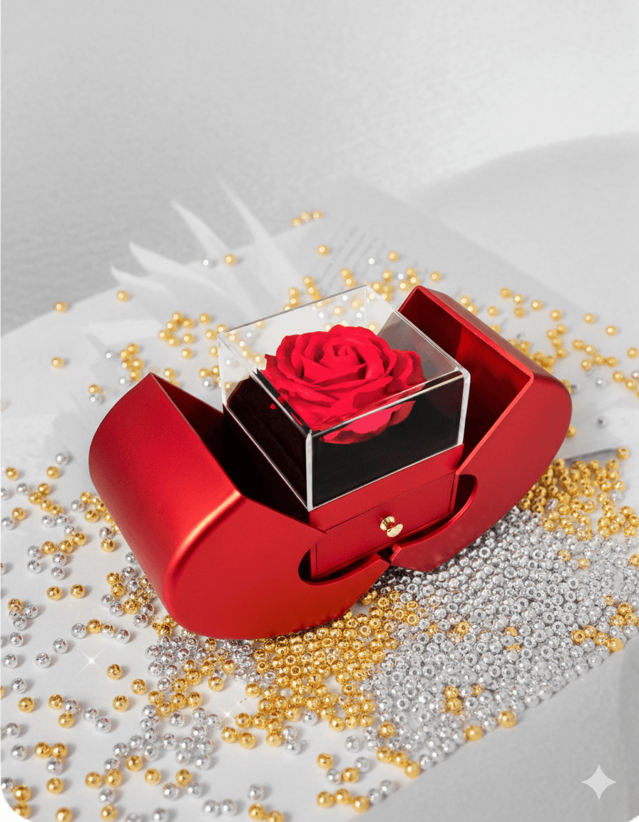 Forever Love Necklace — Red Rose Box