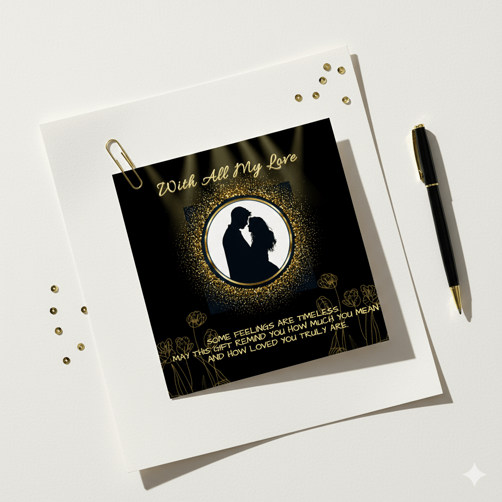 Forever Love Necklace — Red Heart Rose Box with Message Card