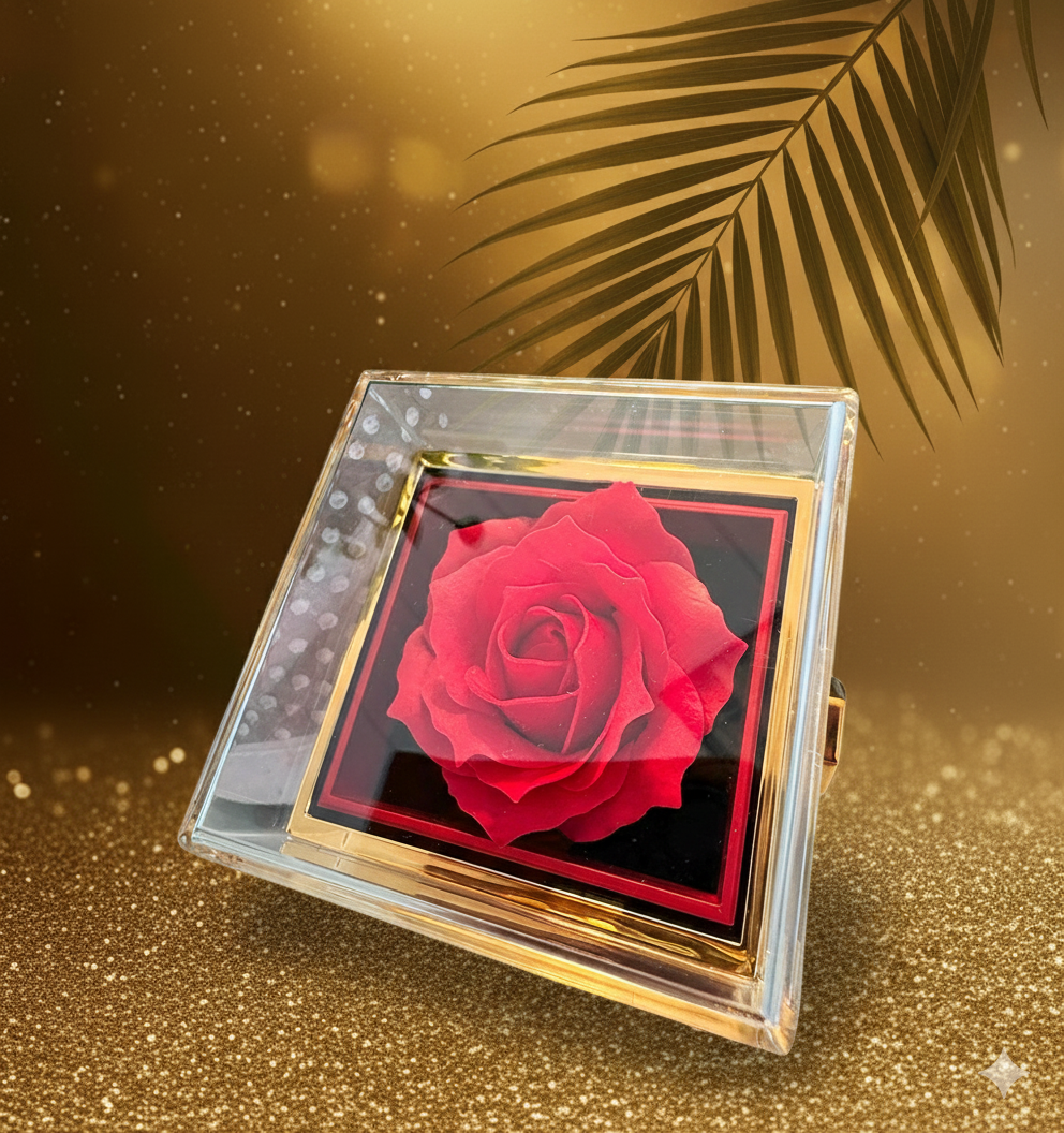 Alluring Beauty Necklace with Rotating Rose Gift Box – Gift for Mom