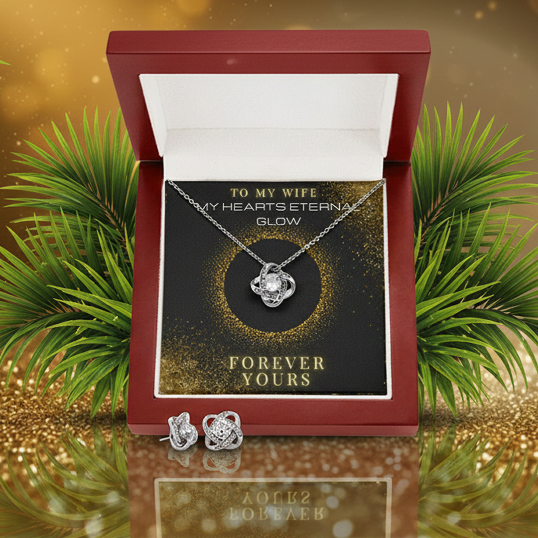 Love Knot Gift Set – Necklace & Earrings