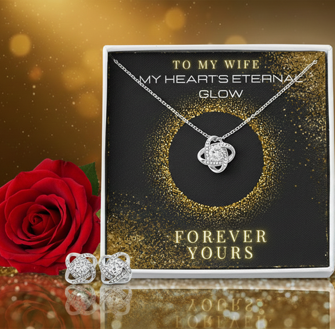 Love Knot Gift Set – Necklace & Earrings