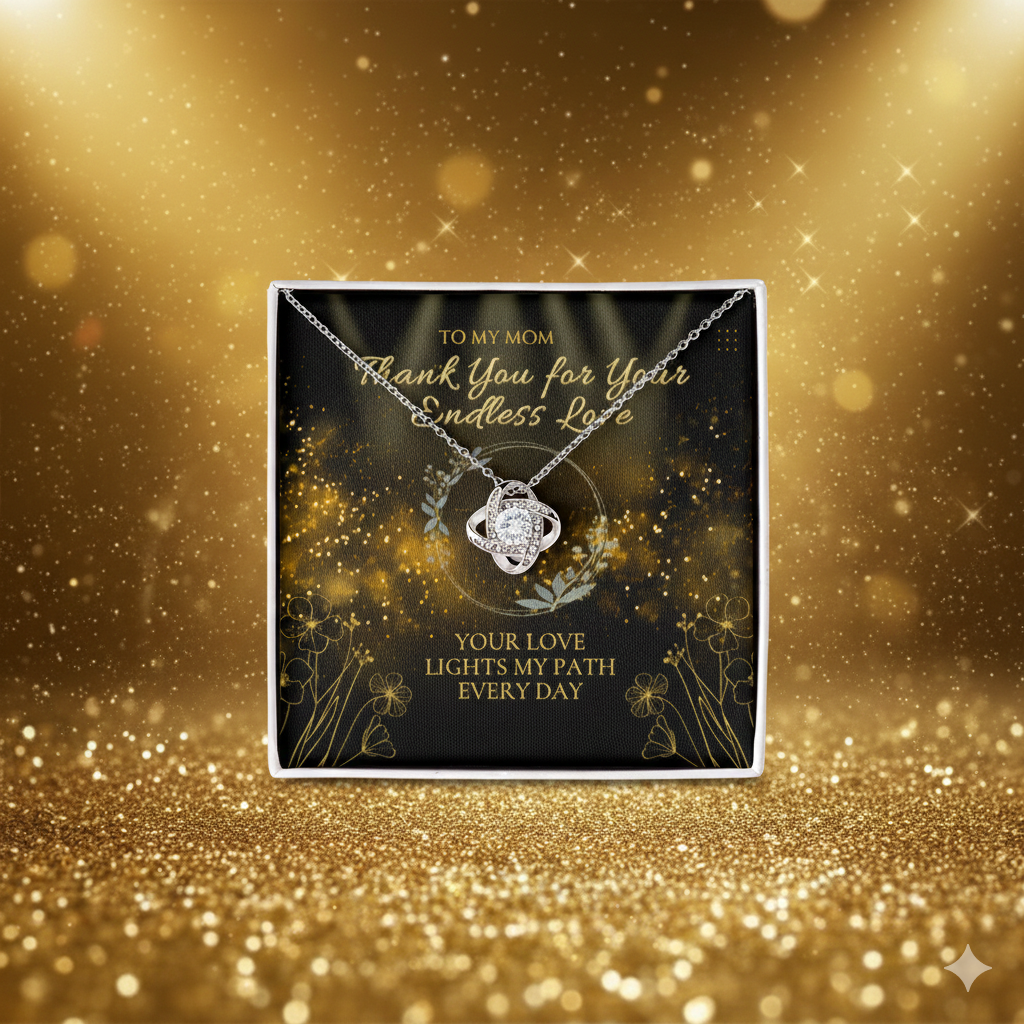 Moonlight Knot Necklace – Gift for Mom