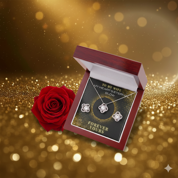 Love Knot Gift Set – Necklace & Earrings