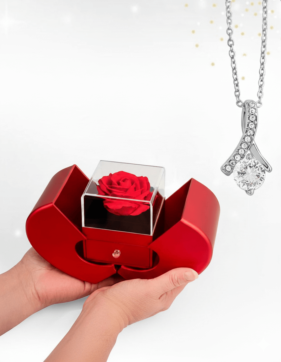 Alluring Beauty Necklace — Red Rose Box